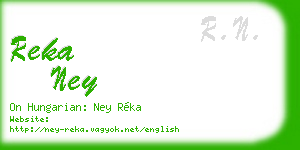 reka ney business card